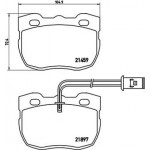 Brembo Σετ τακάκια, Δισκόφρενα - P 44 004