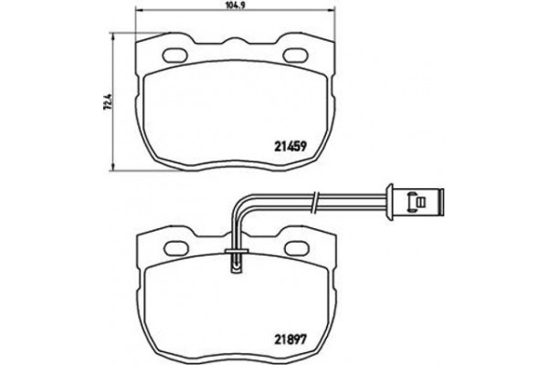 Brembo Σετ τακάκια, Δισκόφρενα - P 44 004