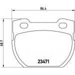 Brembo Σετ τακάκια, Δισκόφρενα - P 44 006