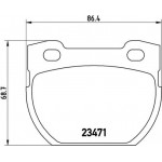 Brembo Σετ τακάκια, Δισκόφρενα - P 44 007