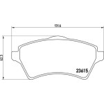 Brembo Σετ τακάκια, Δισκόφρενα - P 44 011