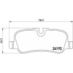 Brembo Σετ τακάκια, Δισκόφρενα - P 44 013