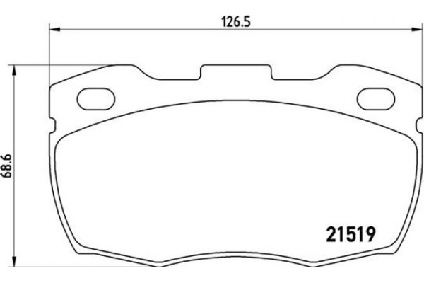 Brembo Σετ τακάκια, Δισκόφρενα - P 44 015