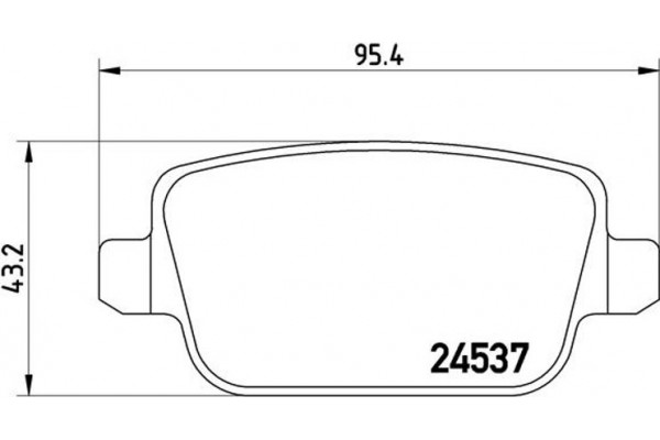 Brembo Σετ τακάκια, Δισκόφρενα - P 44 017