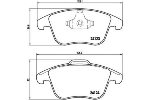 Brembo Σετ τακάκια, Δισκόφρενα - P 44 020X