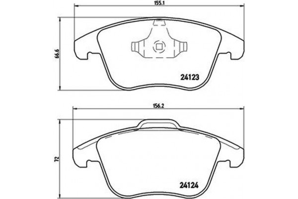 Brembo Σετ τακάκια, Δισκόφρενα - P 44 020X Brembo Σετ τακάκια, Δισκόφρενα - P 44 020X