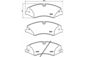 Brembo Σετ τακάκια, Δισκόφρενα - P 44 022