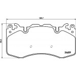 Brembo Σετ τακάκια, Δισκόφρενα - P 44 023