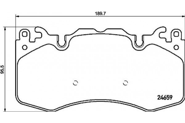 Brembo Σετ τακάκια, Δισκόφρενα - P 44 023