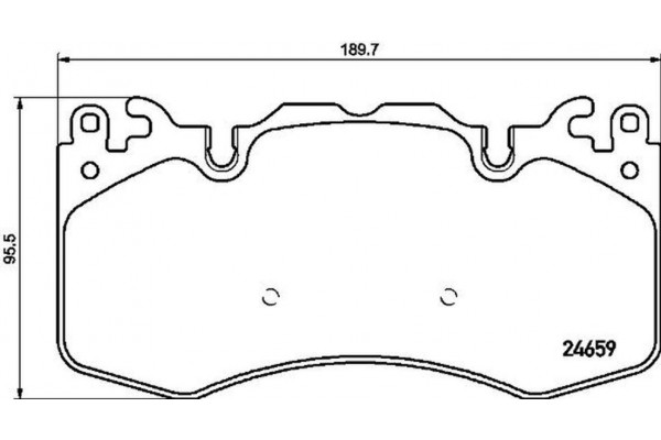 Brembo Σετ τακάκια, Δισκόφρενα - P 44 023