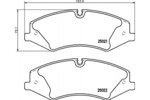 Brembo Σετ τακάκια, Δισκόφρενα - P 44 024