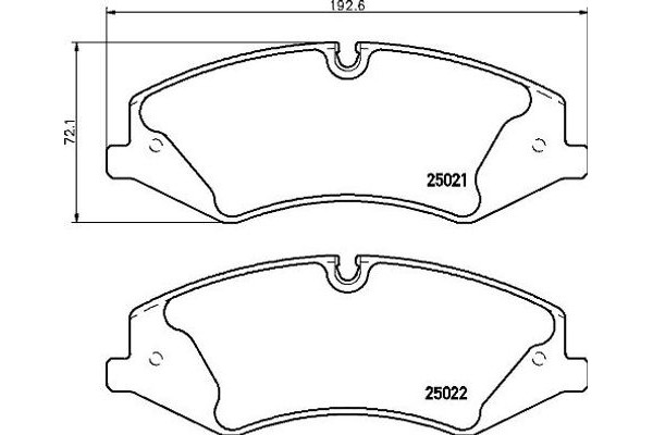 Brembo Σετ τακάκια, Δισκόφρενα - P 44 024