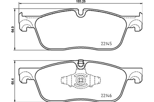 Brembo Σετ τακάκια, Δισκόφρενα - P 44 026X