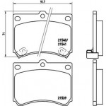 Brembo Σετ τακάκια, Δισκόφρενα - P 49 011