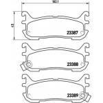 Brembo Σετ τακάκια, Δισκόφρενα - P 49 021