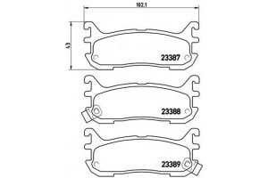 Brembo Σετ τακάκια, Δισκόφρενα - P 49 021