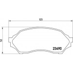 Brembo Σετ τακάκια, Δισκόφρενα - P 49 027