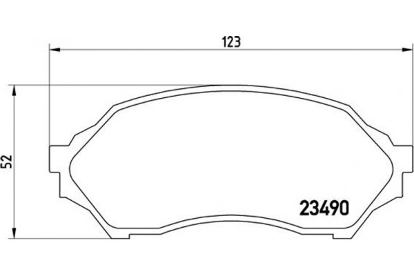 Brembo Σετ τακάκια, Δισκόφρενα - P 49 027