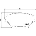 Brembo Σετ τακάκια, Δισκόφρενα - P 49 029