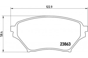 Brembo Σετ τακάκια, Δισκόφρενα - P 49 029