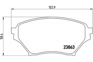 Brembo Σετ τακάκια, Δισκόφρενα - P 49 029