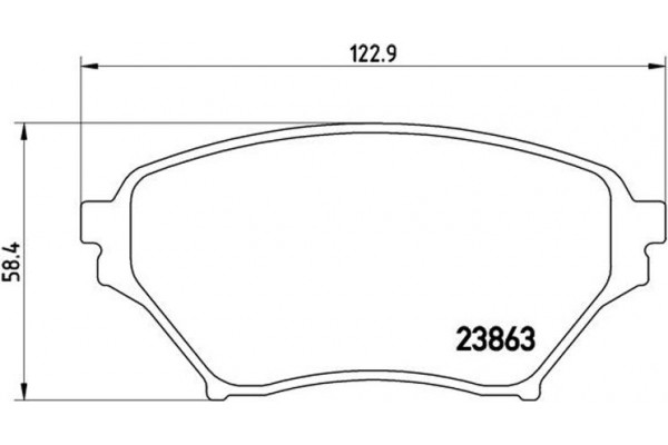 Brembo Σετ τακάκια, Δισκόφρενα - P 49 029