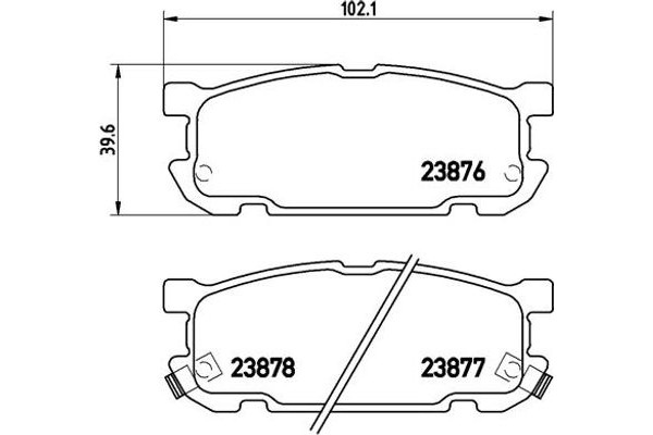 Brembo Σετ τακάκια, Δισκόφρενα - P 49 030