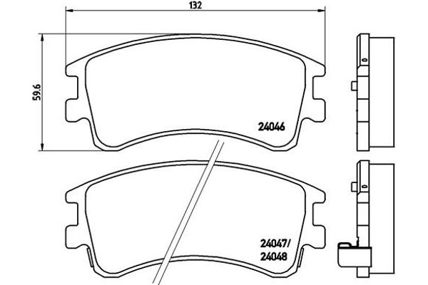 Brembo Σετ τακάκια, Δισκόφρενα - P 49 032