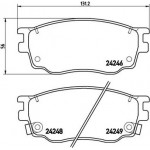 Brembo Σετ τακάκια, Δισκόφρενα - P 49 033