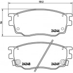 Brembo Σετ τακάκια, Δισκόφρενα - P 49 033