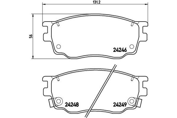 Brembo Σετ τακάκια, Δισκόφρενα - P 49 033