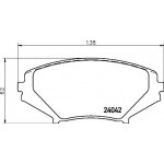 Brembo Σετ τακάκια, Δισκόφρενα - P 49 034