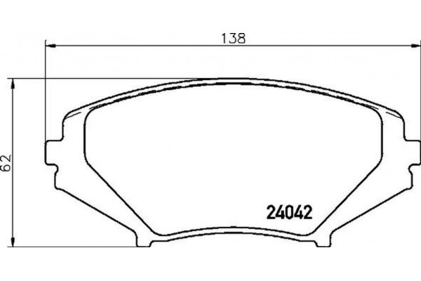 Brembo Σετ τακάκια, Δισκόφρενα - P 49 034