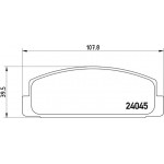 Brembo Σετ τακάκια, Δισκόφρενα - P 49 036