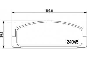 Brembo Σετ τακάκια, Δισκόφρενα - P 49 036