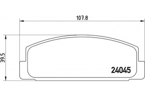 Brembo Σετ τακάκια, Δισκόφρενα - P 49 036