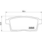 Brembo Σετ τακάκια, Δισκόφρενα - P 49 041