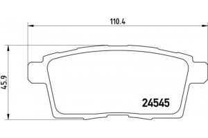 Brembo Σετ τακάκια, Δισκόφρενα - P 49 041