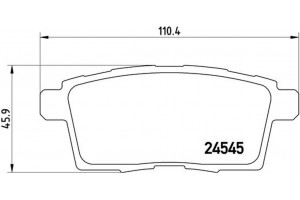 Brembo Σετ τακάκια, Δισκόφρενα - P 49 041