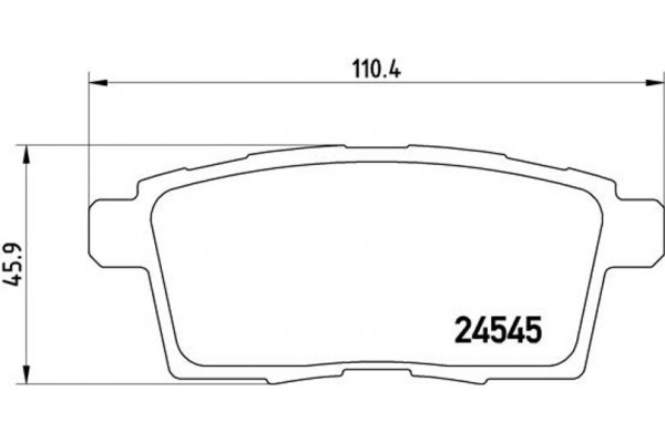 Brembo Σετ τακάκια, Δισκόφρενα - P 49 041