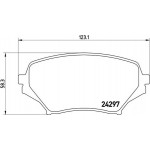 Brembo Σετ τακάκια, Δισκόφρενα - P 49 043