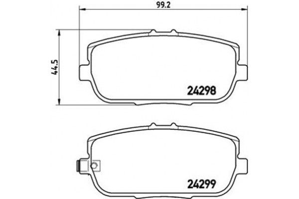 Brembo Σετ τακάκια, Δισκόφρενα - P 49 044