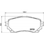 Brembo Σετ τακάκια, Δισκόφρενα - P 49 048