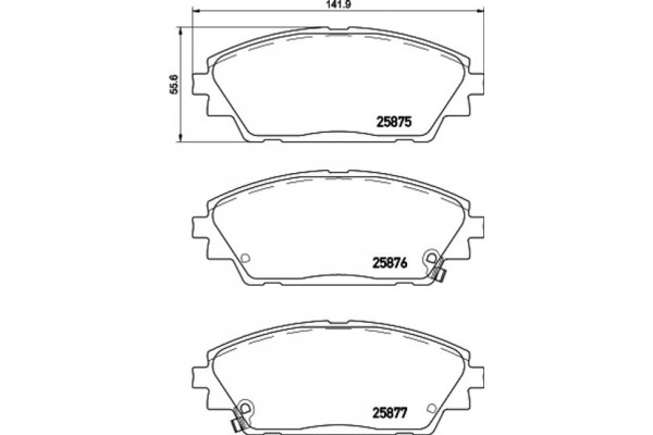 Brembo Σετ τακάκια, Δισκόφρενα - P 49 050