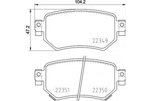 Brembo Σετ τακάκια, Δισκόφρενα - P 49 059