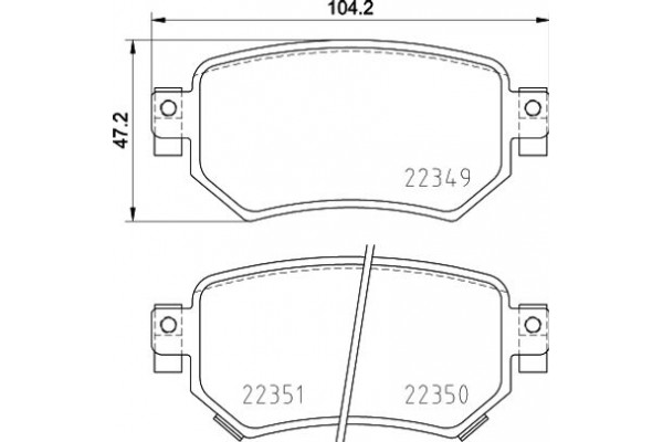 Brembo Σετ τακάκια, Δισκόφρενα - P 49 059