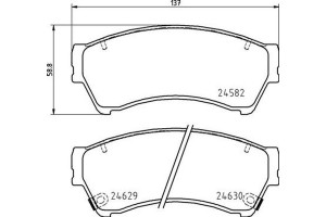 Brembo Σετ τακάκια, Δισκόφρενα - P 49 060