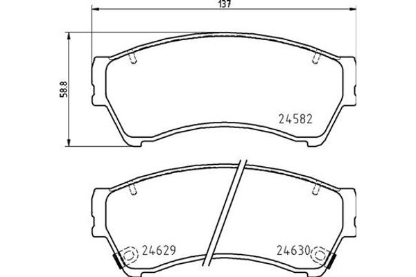 Brembo Σετ τακάκια, Δισκόφρενα - P 49 060