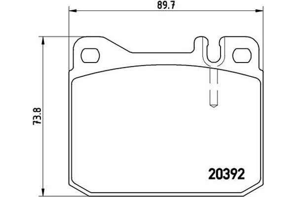 Brembo Σετ τακάκια, Δισκόφρενα - P 50 002