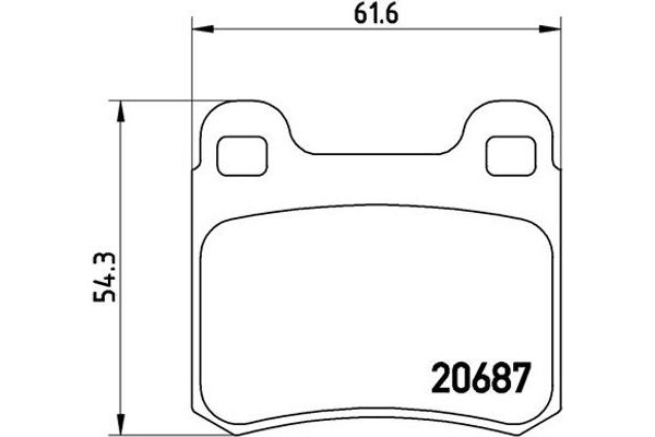 Brembo Σετ τακάκια, Δισκόφρενα - P 50 007